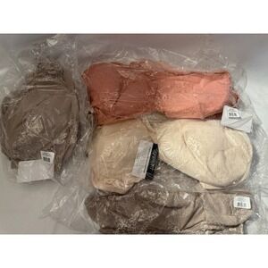 Lot of 4 DreamFit 4X Wireless Unlined Lace Bralettes NWT Plus Size Mixed